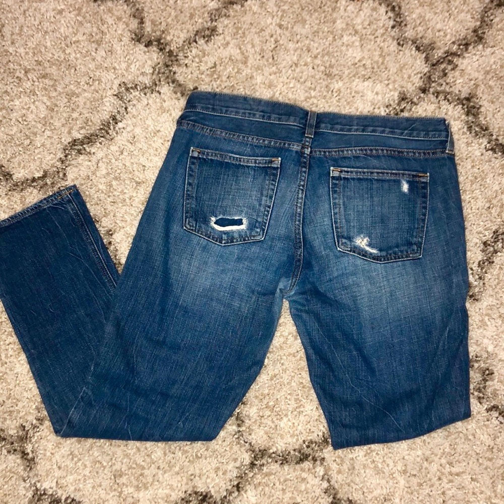 J.Crew Distressed Matchstick Skinny Jeans